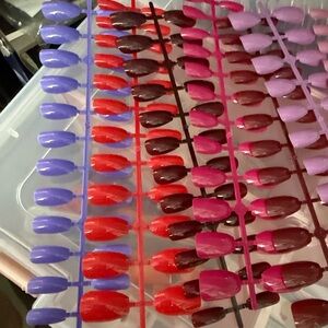 Vibrant Fake Nail Sets- 14 Sets Total